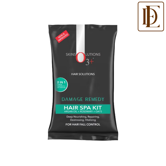 O3+ Skin Solutions Damage Remedy Hair Spa Kit With Argan Oil Mask For Hair Fall Control