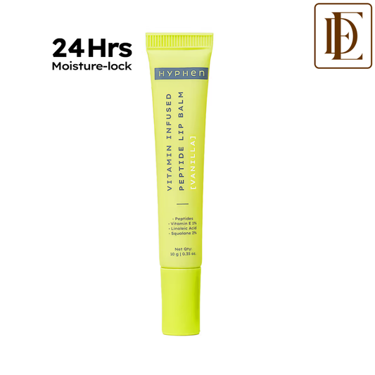 Hyphen Vitamin Infused Peptide Lip Balm - Vanilla For Dry & Chapped Lips, Hydrates & Moisturizes
