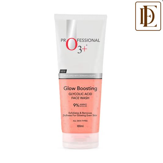 O3+ Glycolic Acid Glow Boosting Hydrating Face Wash For Dull Skin & Dark Spots