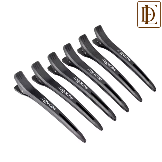 Ikonic Professional Carbon Section Clips - Black