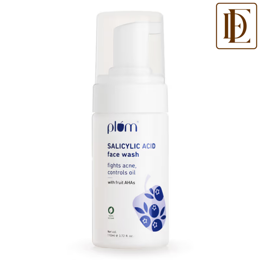 Plum Salicylic Acid Foaming Face Wash - Fights Active Acne & Controls Oil For Smooth Skin