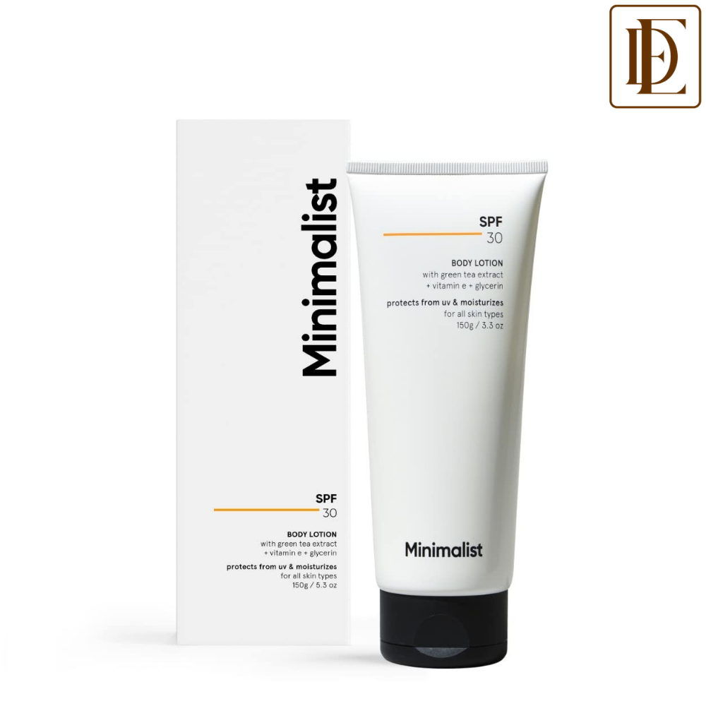 Minimalist SPF 30 Body Lotion With Vitamin E, Gylcerin & Green Tea Extract