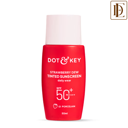 Dot & Key Strawberry Dew Tinted Sunscreen In-Vivo Tested SPF 50+ PA++++ for Daily Wear