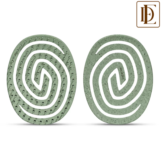 Ikonic Me Eco Spiral Travel Brush IKM- 2109 - Jade Green