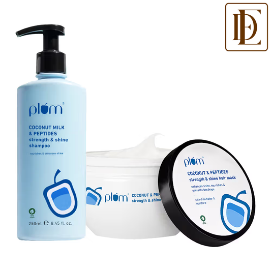 Plum Coconut Milk & Peptides Shampoo and Hair Mask Combo