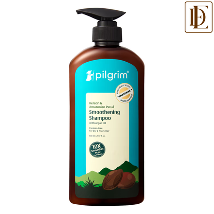 Pilgrim Patua & 10X Keratin Smoothening Shampoo For Dry & Frizzy Hair