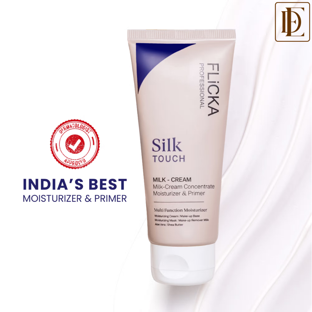 Flicka Silk Touch 3-In-1 Moisturizer Primer And Sun Care Dermatologically Tested And Minimize Pores