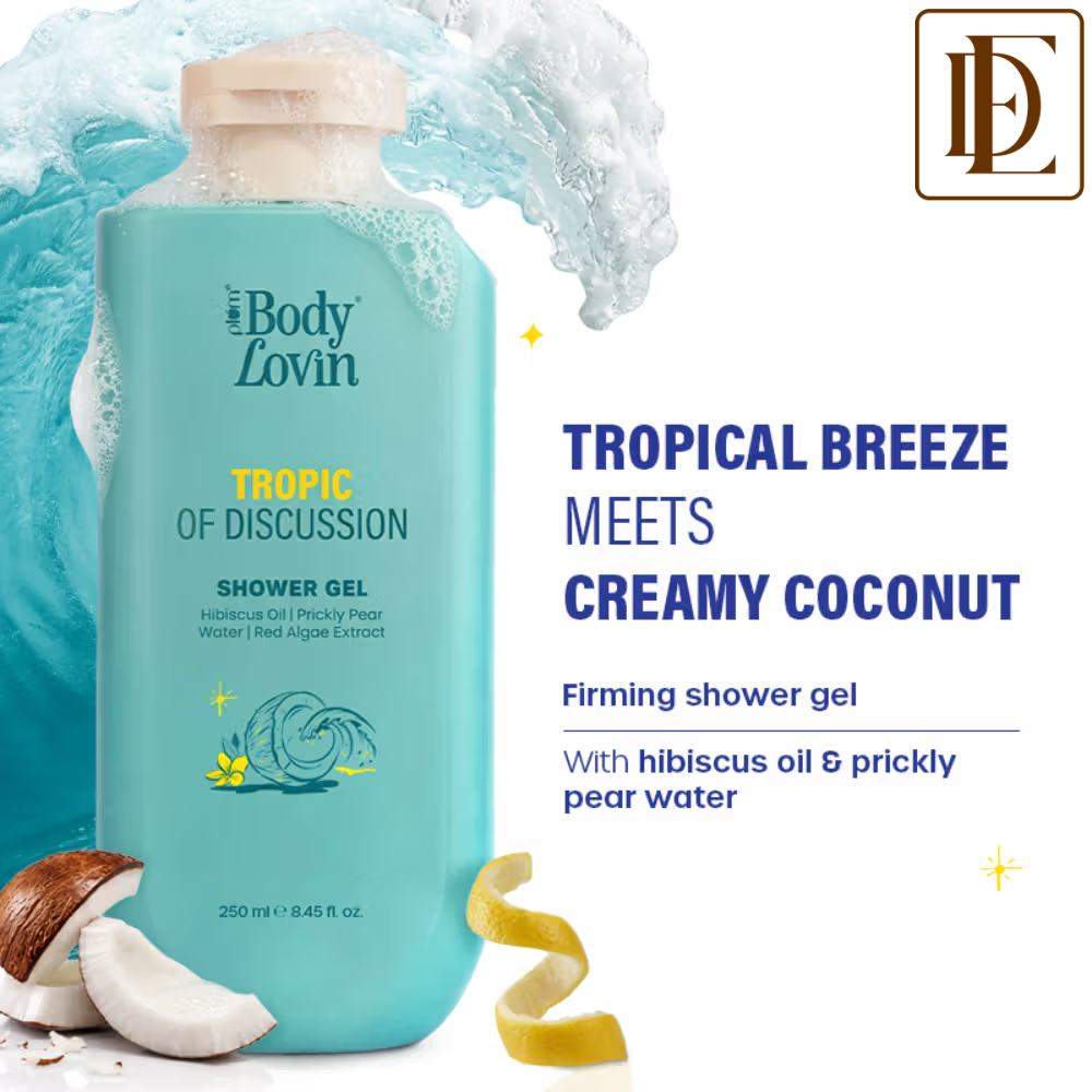 Plum BodyLovin’ Tropic Of Discussion Shower Gel, Firming & Tightening, Fresh Tropical Fragrance