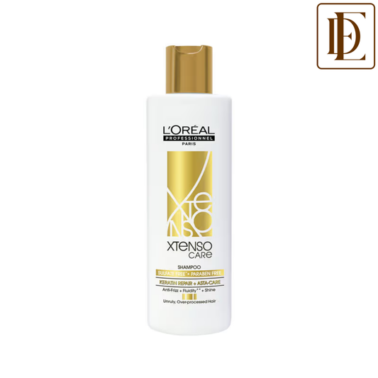 L'Oreal Professionnel Xtenso Care Sulfate-Free Shampoo, Frizz-Free & Shiny Hair With Pro-Keratin