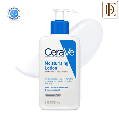 CeraVe Moisturizing Lotion for Normal to Dry Skin with Ceramides & Hyaluronic Acid