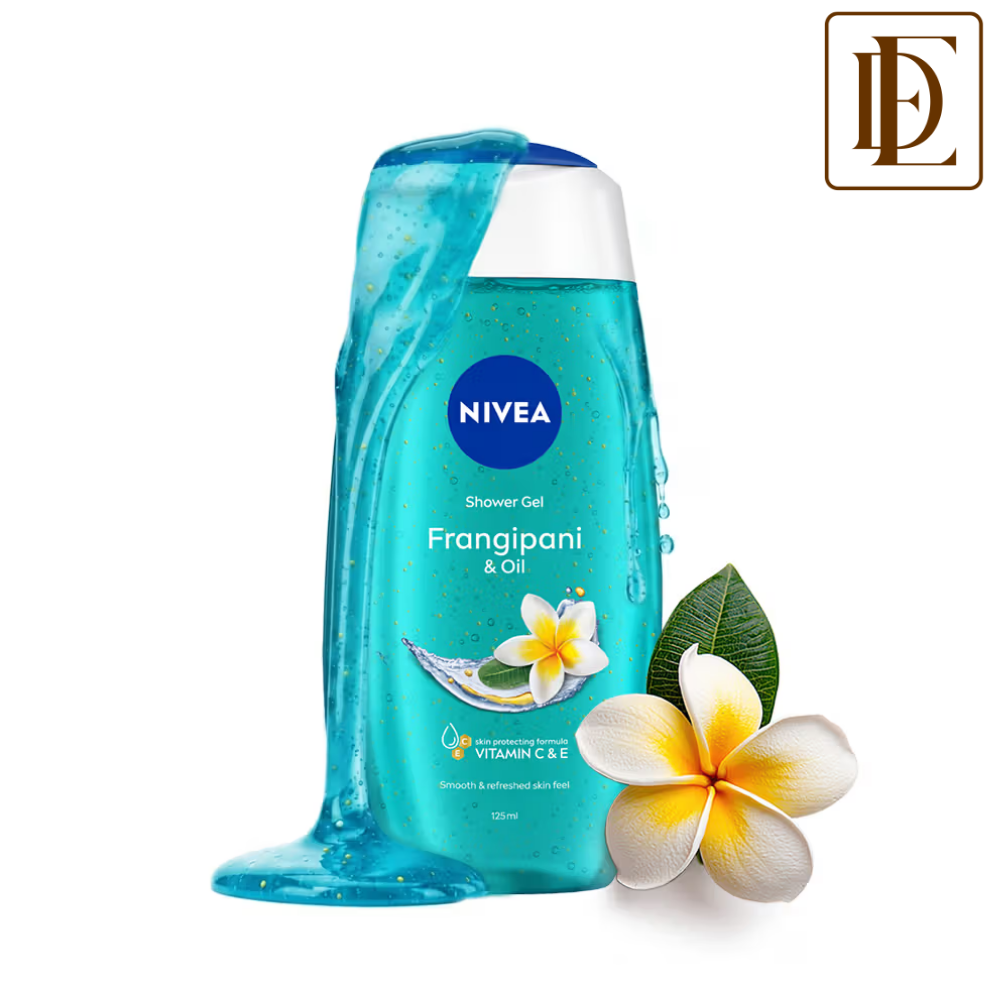 NIVEA Frangipani & care oil Body wash for long-lasting freshness