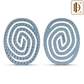 Ikonic Me Eco Spiral Travel Brush IKM- 2109 - Powder Blue