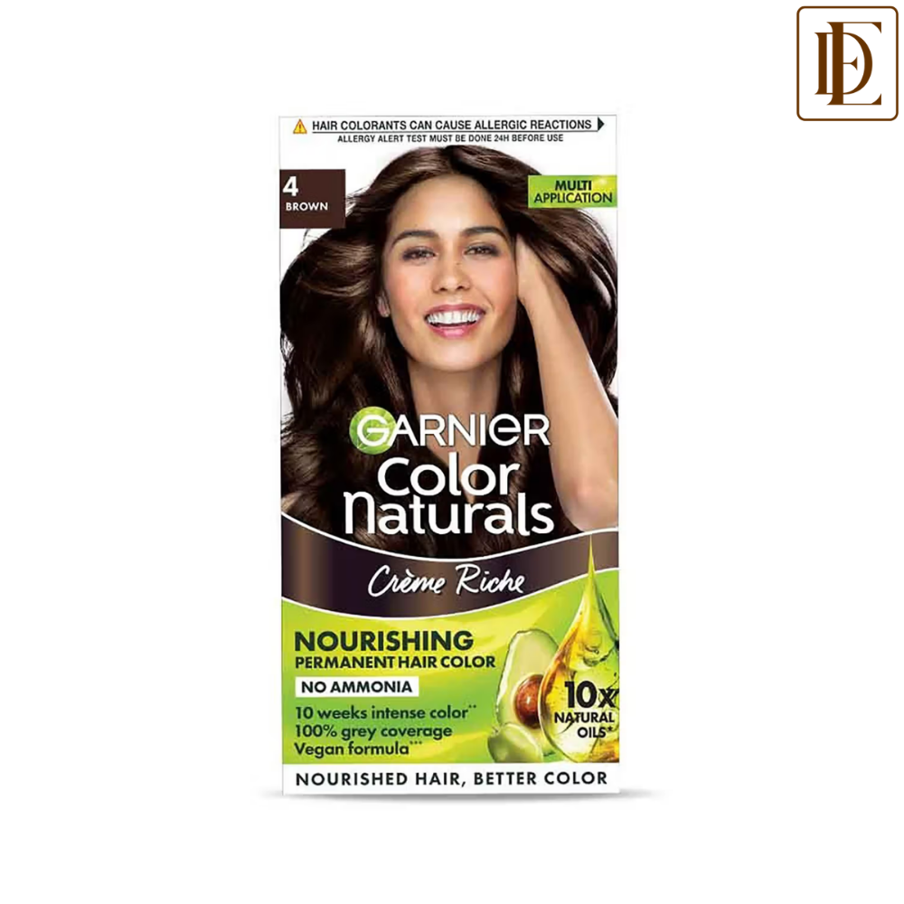 Garnier Hair Colouring Creme,Long-lasting,Smoothness & Shine,Color Naturals
