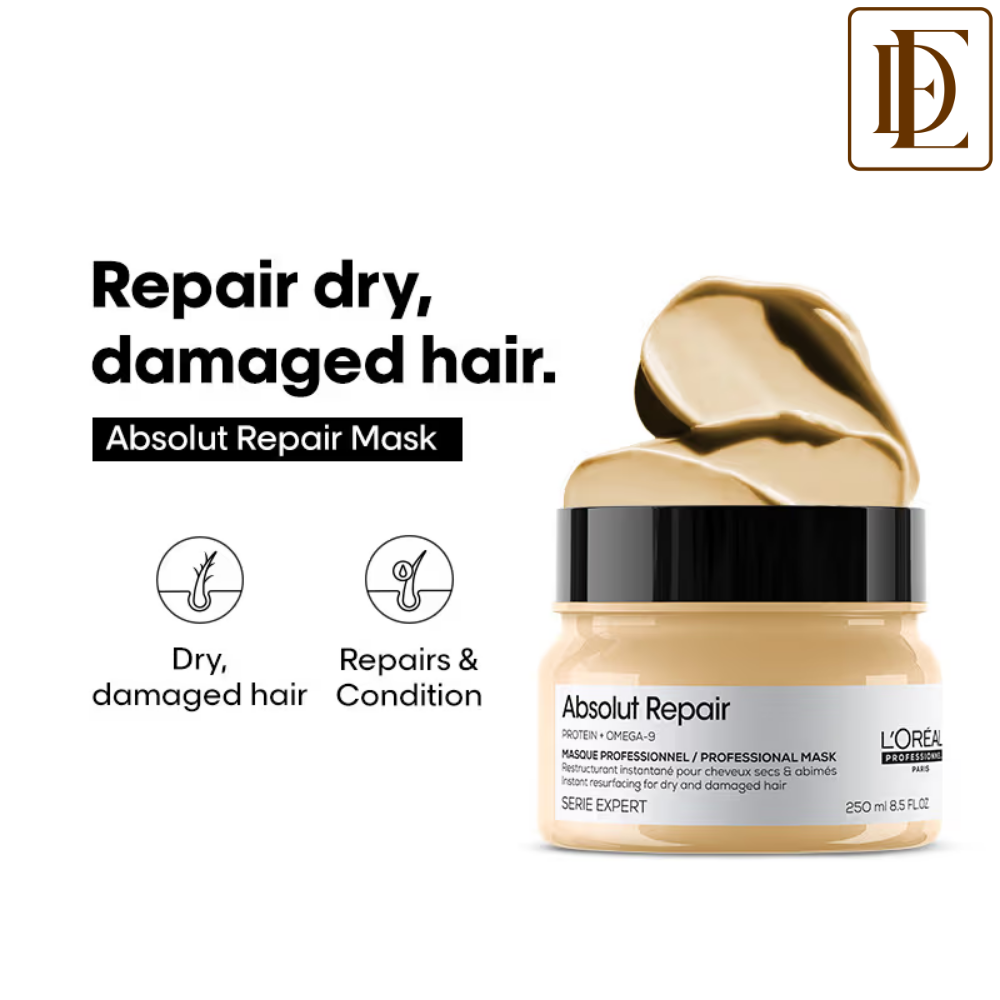 L'Oréal Professionnel Absolut Repair Mask For Dry and Damaged Hair With Protein & Omega-9