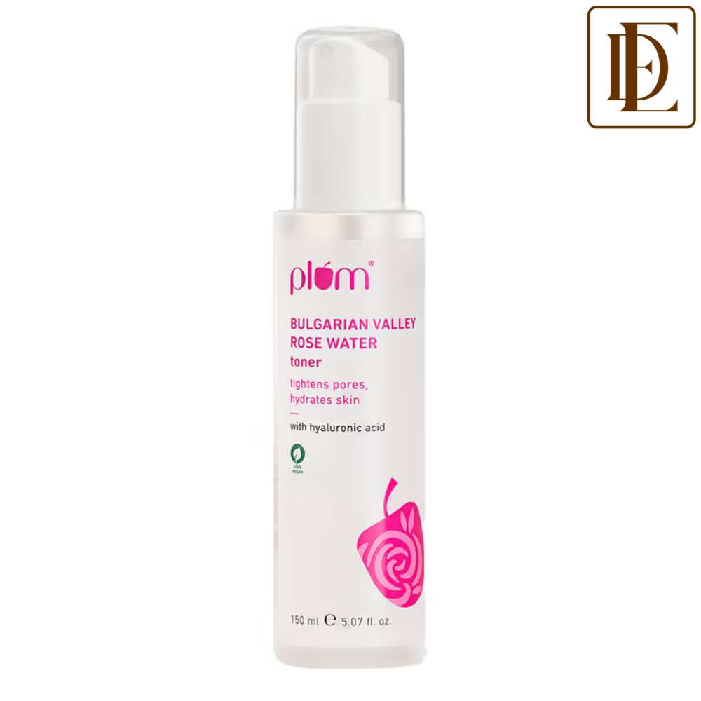 Plum Bulgarian Valley Rose Water Alcohol-Free Spray Toner With Hyaluronic Acid- Hydrates & Refreshes