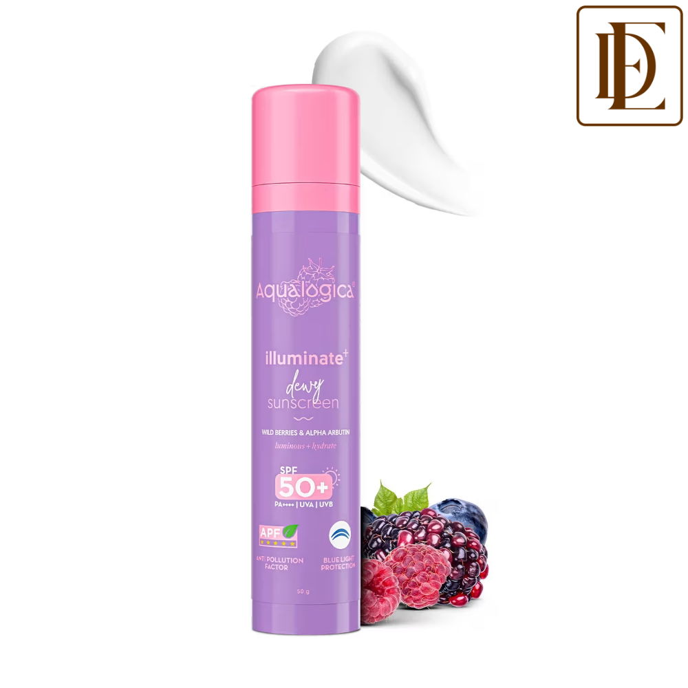 Aqualogica Illuminate+ SPF 50+ PA++++, Berries, Alpha Arbutin, APF, In-Vivo Tested