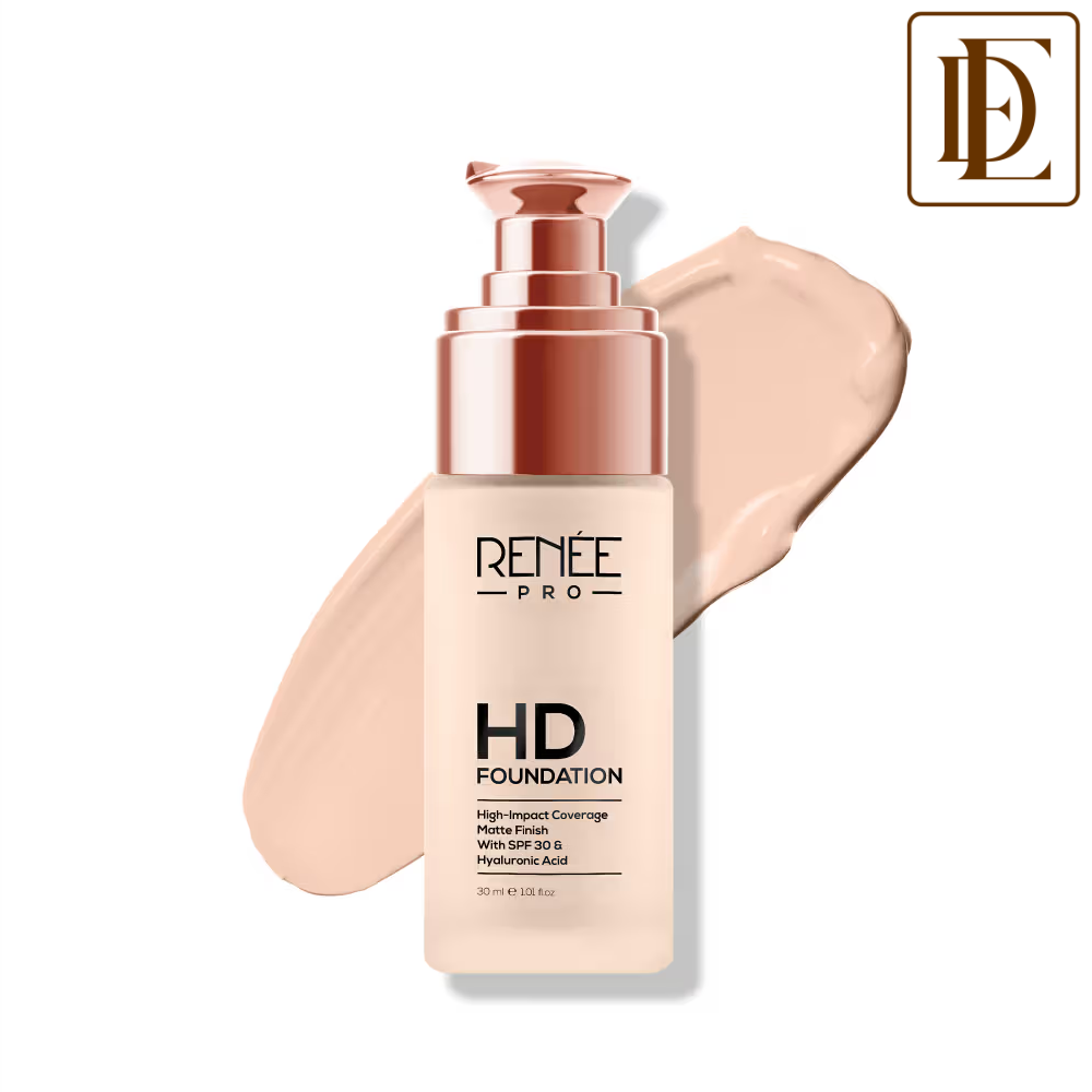 RENEE PRO HD Matte Foundation Weightless & Long Lasting, Highly Blendable with SPF15