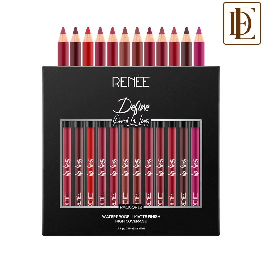 RENEE Ultra Define Matte Lip Liner, Long Lasting, Smudge Proof, Full Coverage, High Pigment