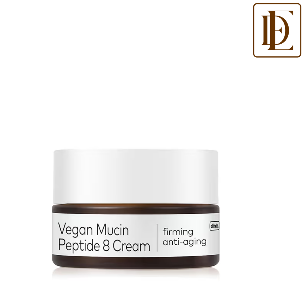The Face Shop Alltimate Vegan Mucin 8 Peptide Cream - Anti Aging Korean Moisturizer with No Snails