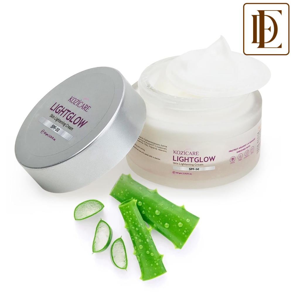 Kozicare Kojic Acid Cream with Hyaluronic Acid & Vitamin E | Lightweight Moisturizer with SPF 50