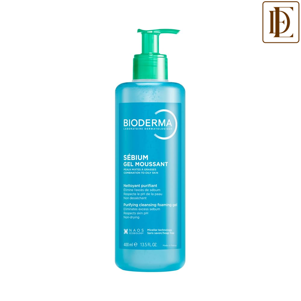 Bioderma Cleanser - Sebium Gel Moussant - Acne Defence Cleanser For Oily Acne Prone Skin