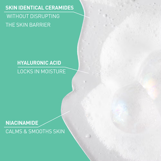 CeraVe Foaming Cleanser Face Wash For Oily Skin with Hyaluronic Acid, Ceramides & Niacinamide