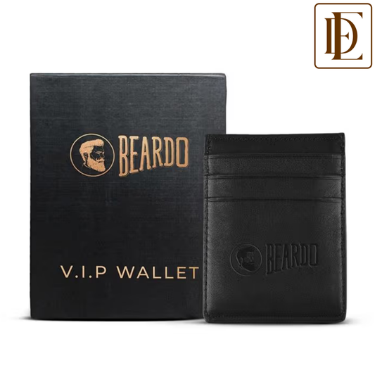 BEARDO Black Faux-Leather Men's Wallet