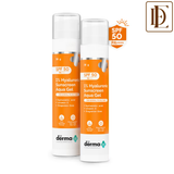 The Derma Co 1% Hyaluronic Sunscreen Aqua Ultra Light Gel (Pack of 2) - In-Vivo tested
