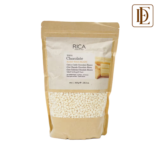 Rica White Chocolate Beads Wax For Dry Skin With Glyceryl Rosinate & Cocoa Seed Butter