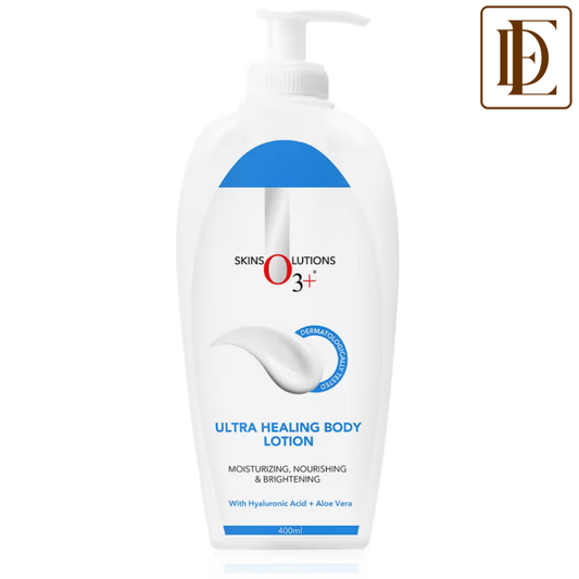 O3+ Ultra Healing Brightening Body Lotion Moisturiser With Hyaluronic Acid & Aloe Vera