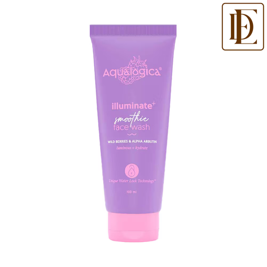 Aqualogica IIIuminate+ Smoothie Face Wash with Wild Berries & Alpha Arbutin for Luminous Glow
