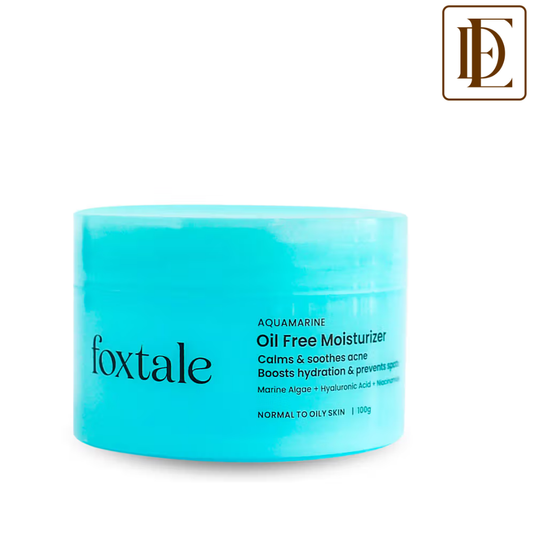 Foxtale Aquamarine Oil Free Hydrating Moisturiser With Hyaluronic Acid For Normal To Oily Skin
