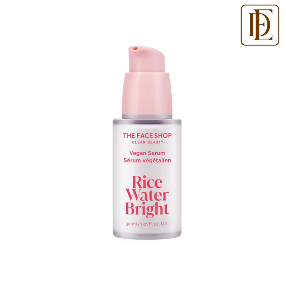 The Face Shop Rice Water Serum with Niacinamide & HA, Brightens Skin, Fades Blemishes & Acne Marks