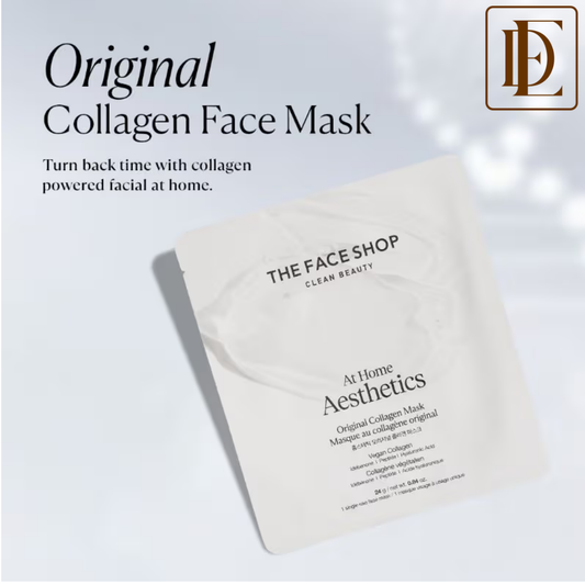 The Face Shop Korean Hydro Gel Sheet Mask - Vegan Collagen, Peptide & Hyaluronic Acid for Anti Aging