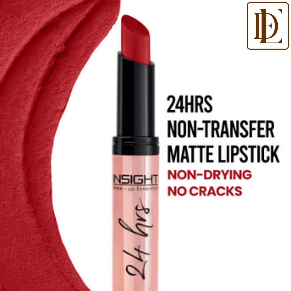Insight Cosmetics 24 Hrs Non Transfer Matte Lipstick, Creamy Texture Matte Finish, Waterproof