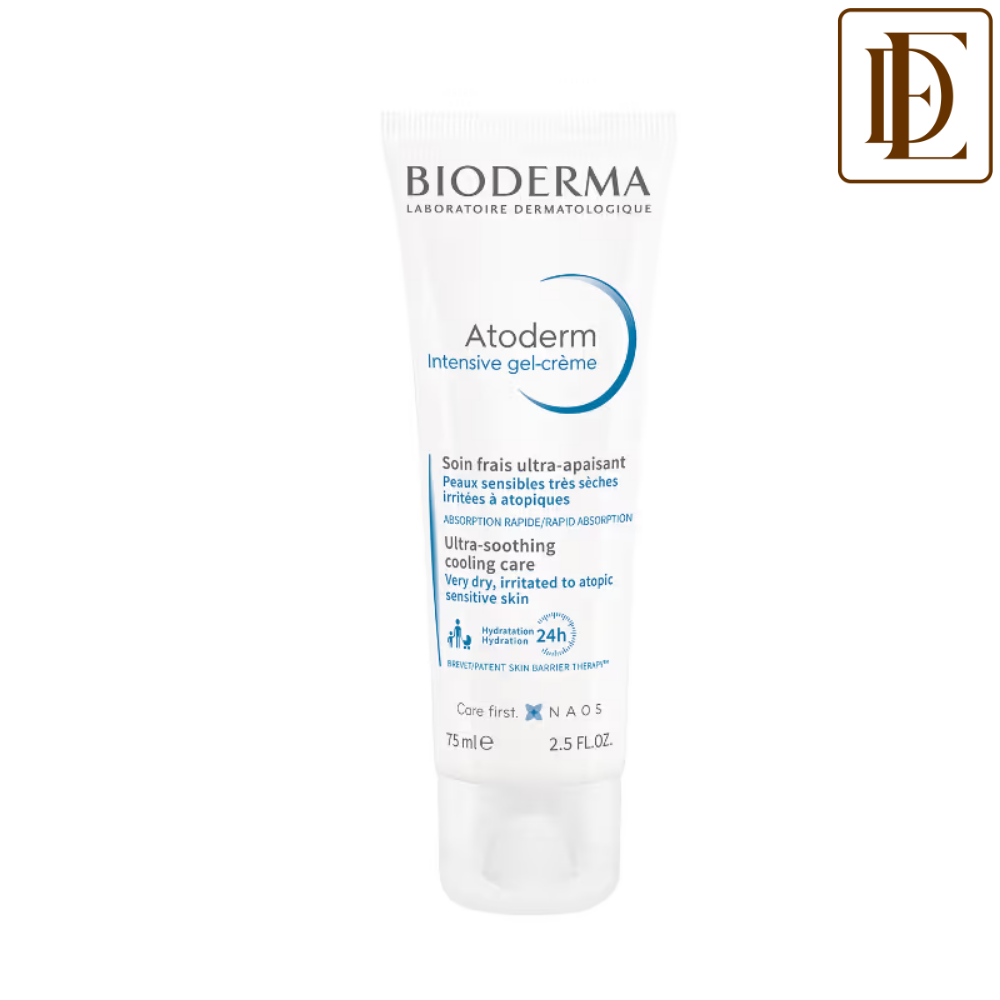 Bioderma Atoderm Intensive Gel Creme Moisturizer - Lightweight & Non Greasy - Dry Skin