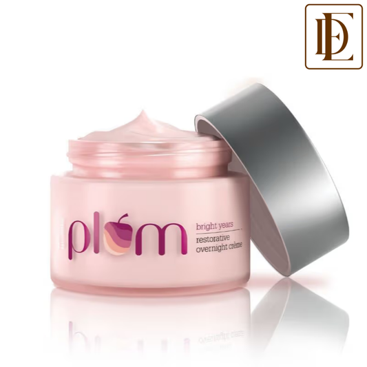 Plum Bright Years Restorative Overnight Anti-Aging Creme - Firms Skin- Reduces Fine Lines & Wrinkles
