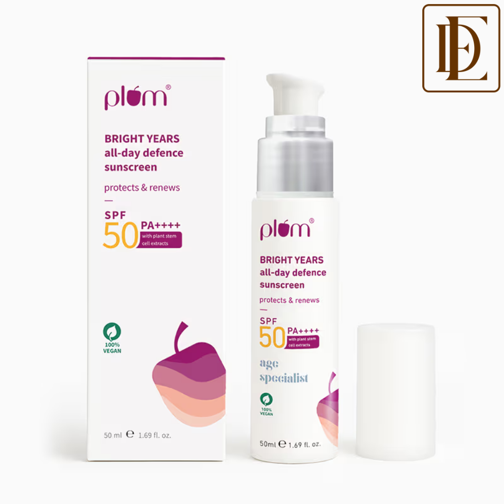 Plum Bright Years All-Day Defence SPF 50 PA++++ Sunscreen For Oily, Normal & Dry Skin