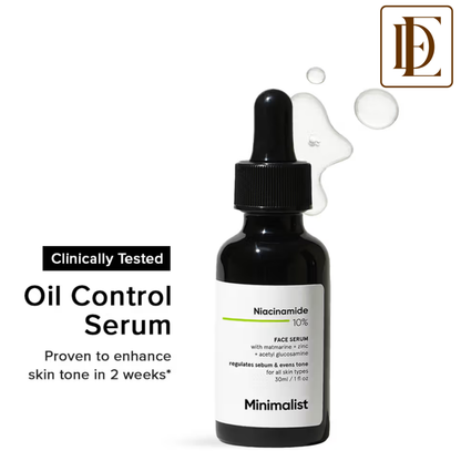 Minimalist 10% Niacinamide Face Serum With Matmarine + Zinc For Reducing Oil & Blemishes
