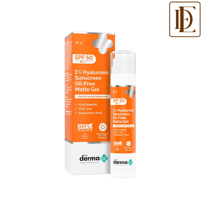 The Derma Co 1% Hyaluronic Sunscreen Oil-Free Gel With SPF 50 PA++++ For Oily In-Vivo tested