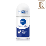 NIVEA Women Deodorant Roll On Protect & Care Non-Irritating & 72H Protection
