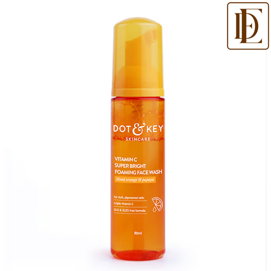 Dot & Key Vitamin C + E Super Bright Foaming Face Wash, Blood Orange & Papaya, Reduces Dullness