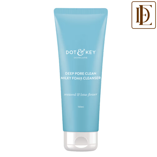 Dot & Key Deep Pore Clean Facial Foam Cleanser, With Seaweed & Lotus Flower