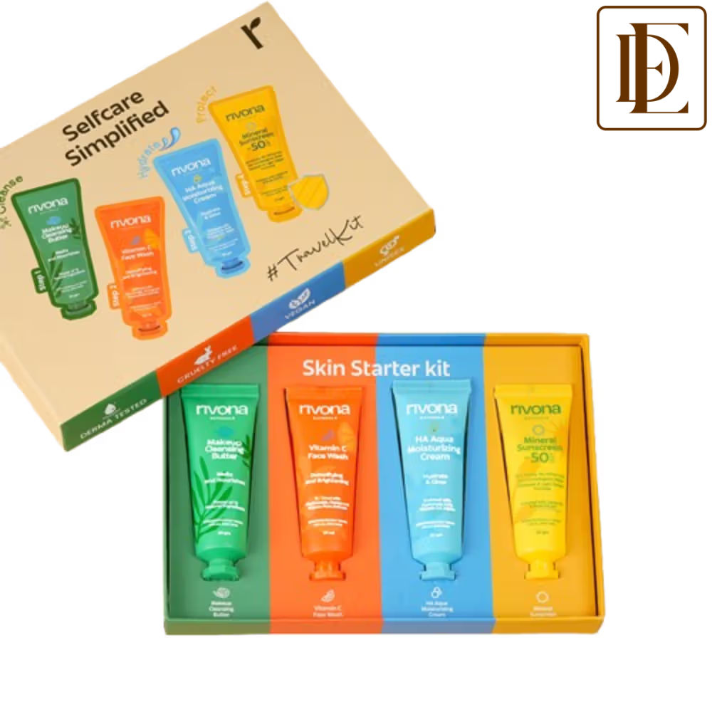 Rivona Naturals Travel Gift Box Glow Essentials-Valentine Gift Sets