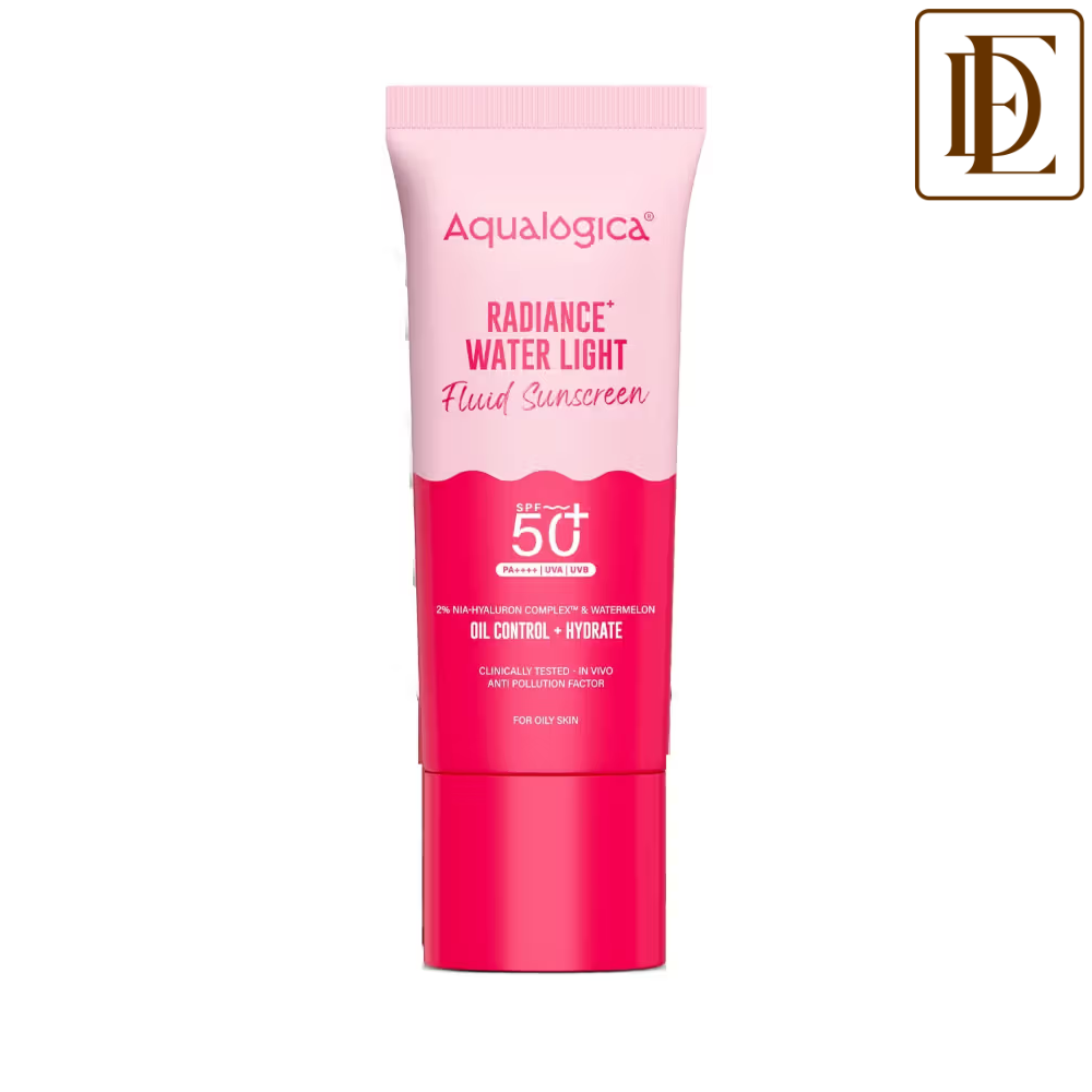Aqualogica Radiance Fluid Sunscreen SPF50+ PA++++ with Niacinamide & Watermelon For Oily Skin