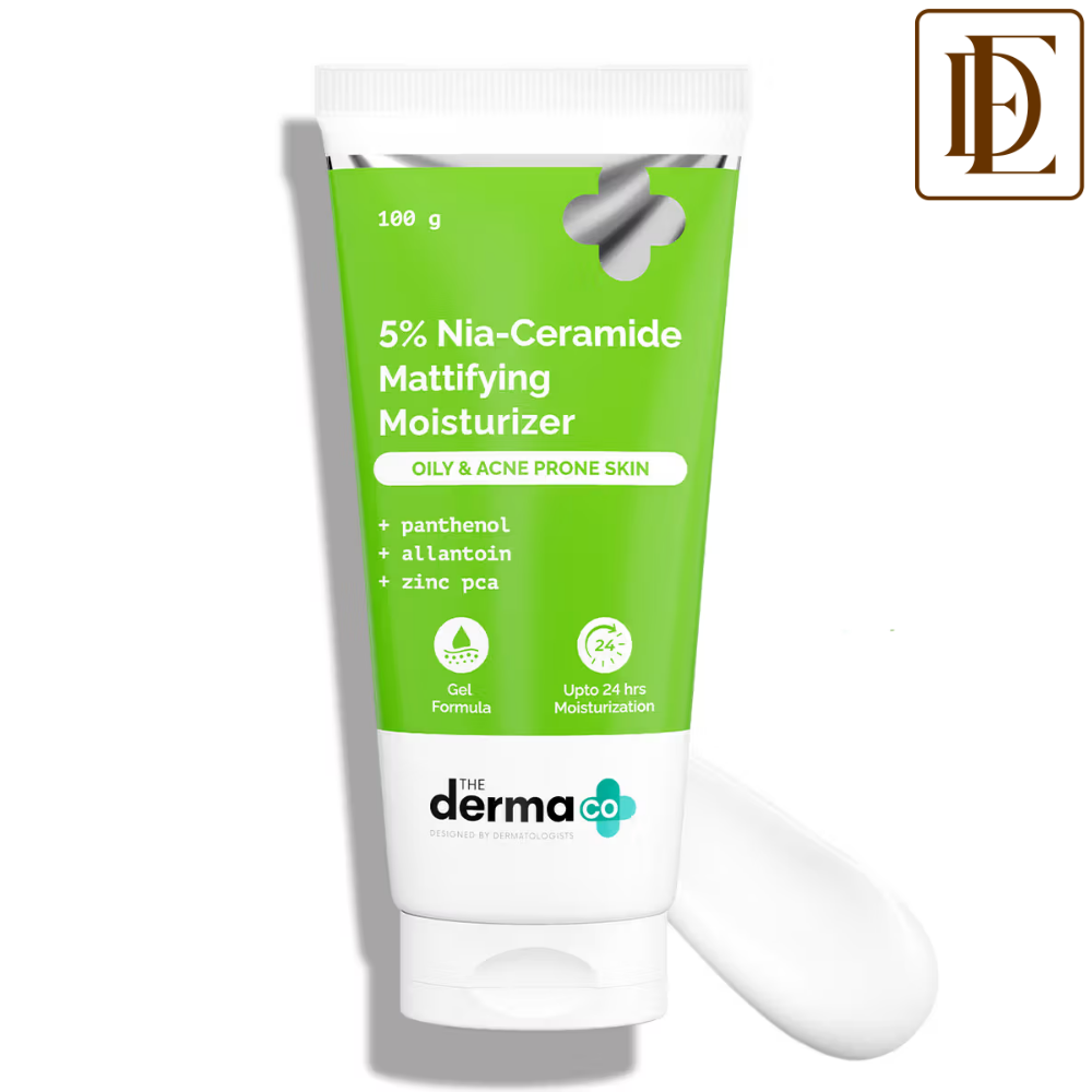 The Derma Co 5% Nia-Ceramide Mattifying Moisturizer for Oily & Acne Prone Skin