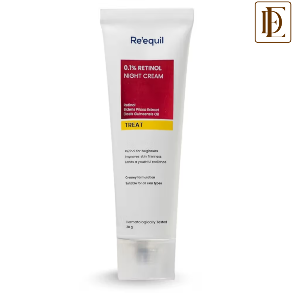 Reequil 0.1% Retinol Night Creamtreat For Wrinkles & Skin Tightening