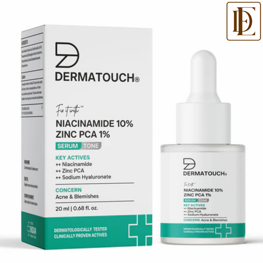 Dermatouch Niacinamide 10% + Zinc PCA 1% Serum for Acne & Blemishes