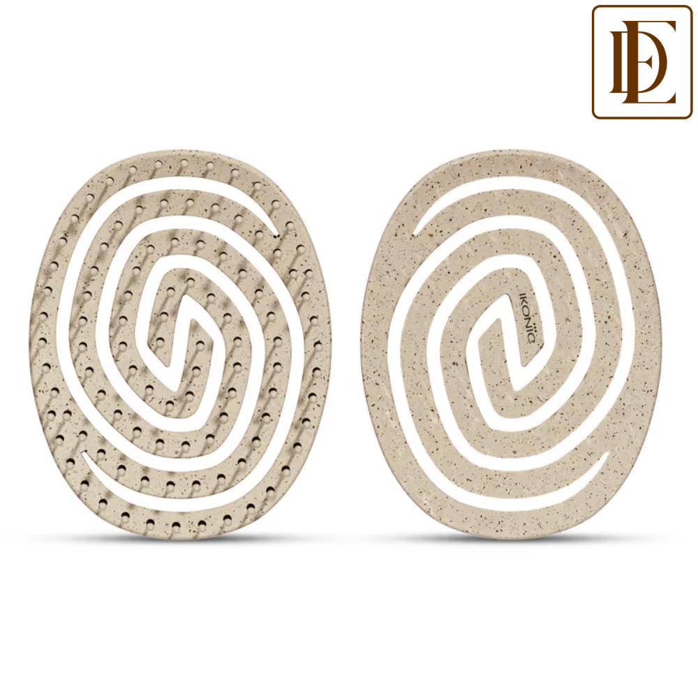 Ikonic Me Eco Spiral Travel Brush IKM- 2109 - Sand Beige