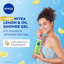 NIVEA Lemon & care oil Body wash for long-lasting freshness